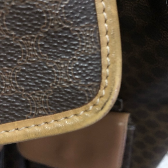 TODAY ONLY: AUTHENTIC CELINE MCADAM BACKPACK - MED signs of wear - faded Logo - Picture 9 of 12